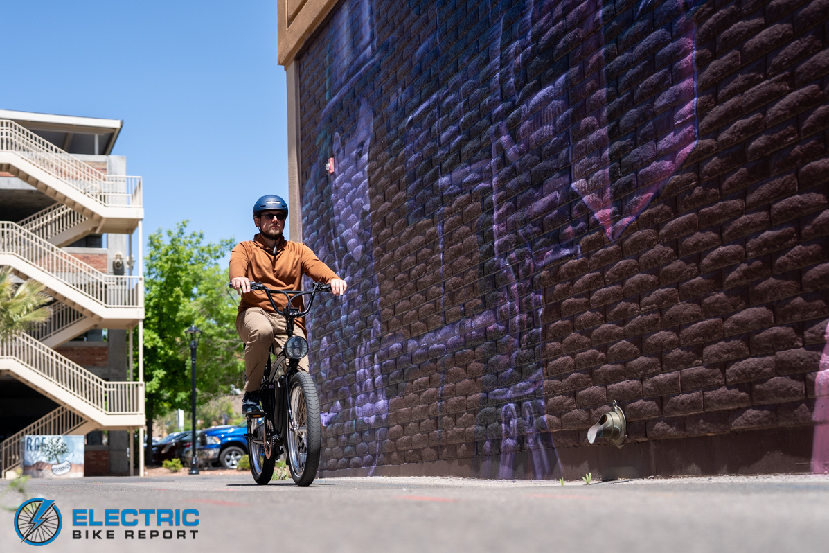 Electric Bike Company Model A - riding on the bike